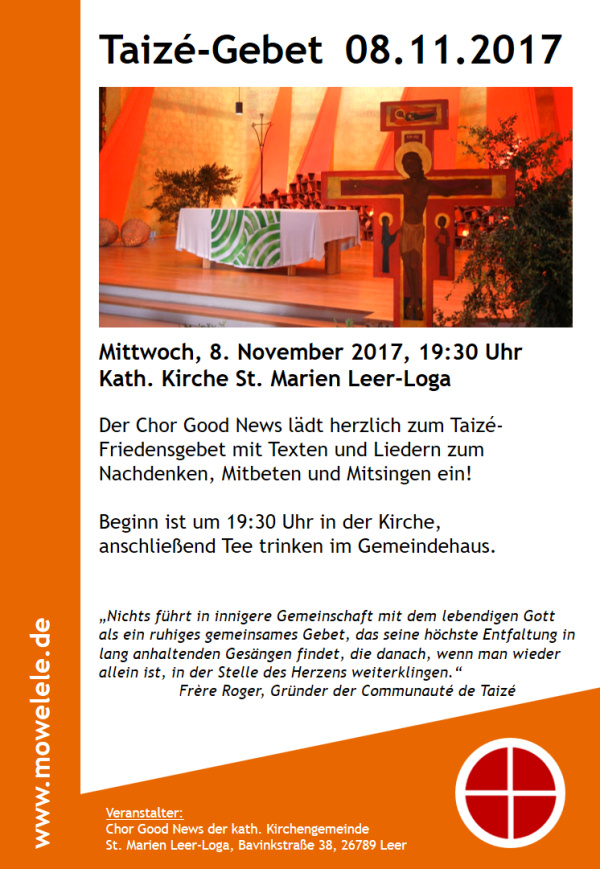 2017 11 08 Taize Gebet Plakat 600x870