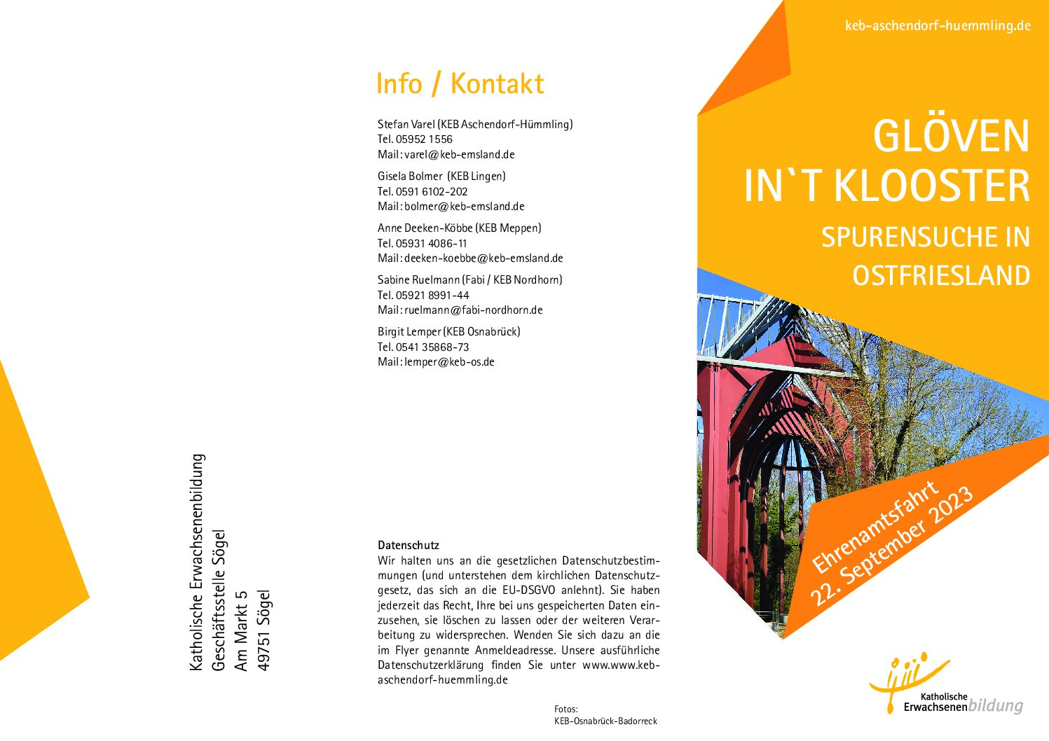 GLÖVEN IN´T KLOOSTER - Ehrenamtsfahrt - Spurensuche in Ostfriesland