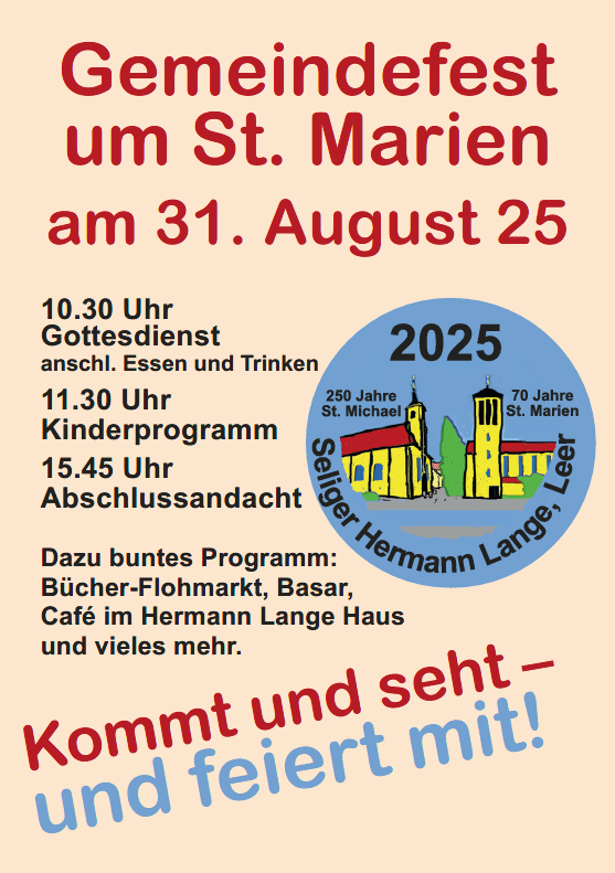 Programm Gemeindefest 2025