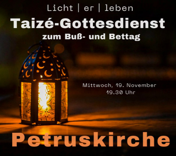 Taizé-Gottesdienst: Licht-er-leben