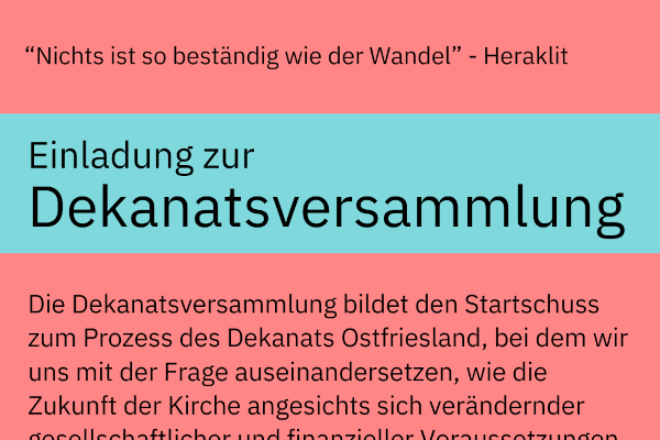 kick off für die Zukunft von Kirche in Ostfriesland